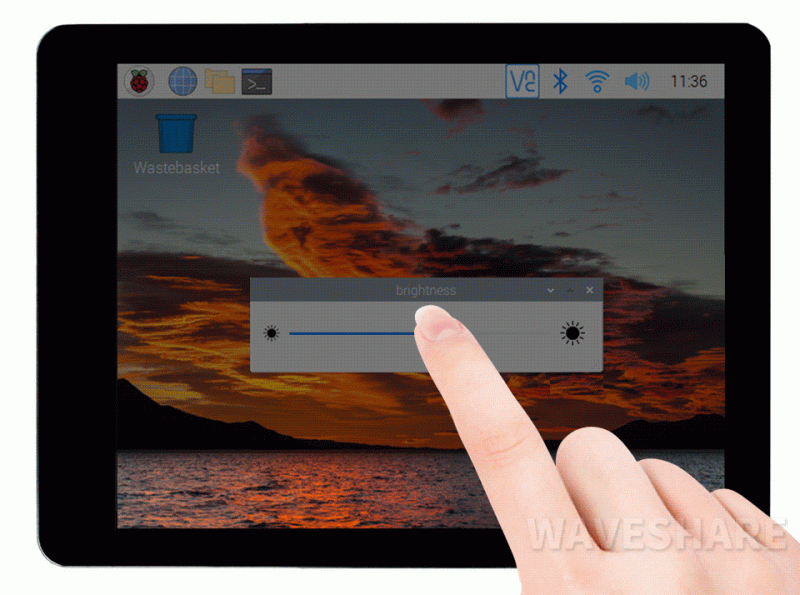 2,8-calowy pojemnościowy wyświetlacz dotykowy dla Raspberry Pi, 480 × 640, DSI, IPS, optyczny ekran łączący