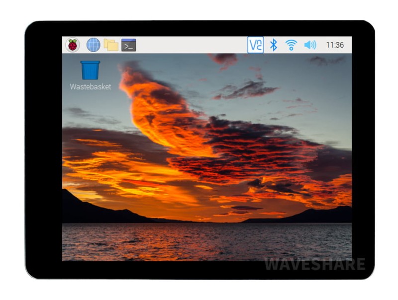 2,8-calowy pojemnościowy wyświetlacz dotykowy dla Raspberry Pi, 480 × 640, DSI, IPS, optyczny ekran łączący