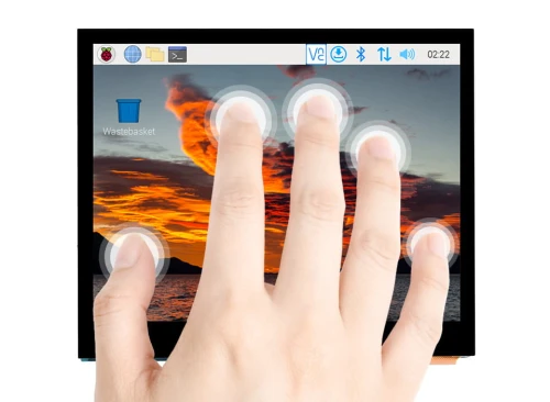 3,5-calowy pojemnościowy dotykowy wyświetlacz LCD IPS LCD, 640×480 z gniazdem audio