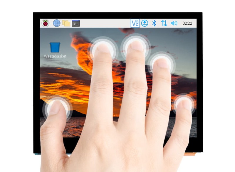 3,5-calowy pojemnościowy dotykowy wyświetlacz LCD IPS LCD, 640×480 z gniazdem audio