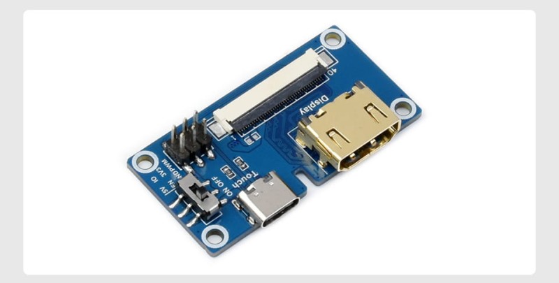 7-calowy zintegrowany wyświetlacz IPS, 1024 × 600, smukła i lekka konstrukcja + adapter