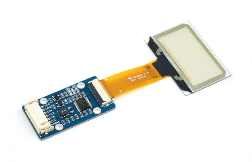 Przezroczysty wyświetlacz OLED 1,51", rozdzielczość 128 × 64, niebieski, interfejsy SPI/I2C