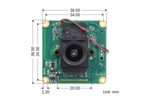 Kamera IMX462-127 IR-CUT 2MPx - Starlight, ISP, Fixed-Focus