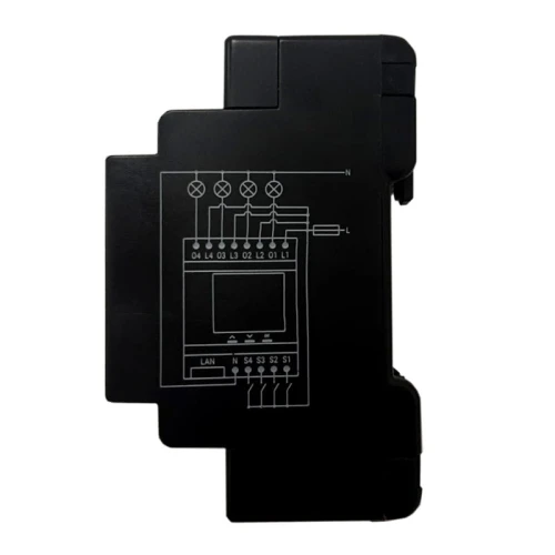 Shelly Pro 4PM - 4-kanałowy inteligentny przekaźnik WiFi/LAN/BL z wyświetlaczem