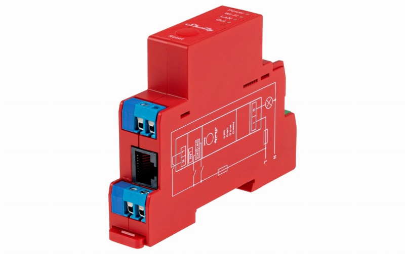 Shelly Pro 1PM - jednokanałowy inteligentny przekaźnik WiFi/LAN/BL z pomiarem mocy