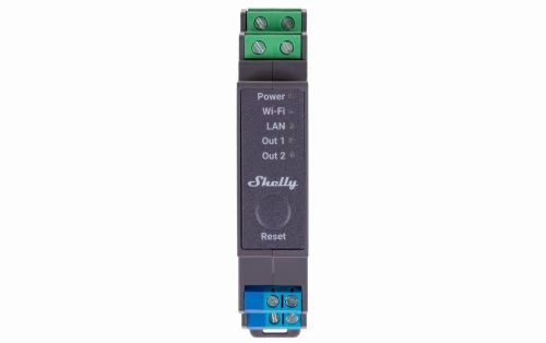Shelly Pro 2 - dwukanałowy inteligentny przekaźnik WiFi/LAN/BL