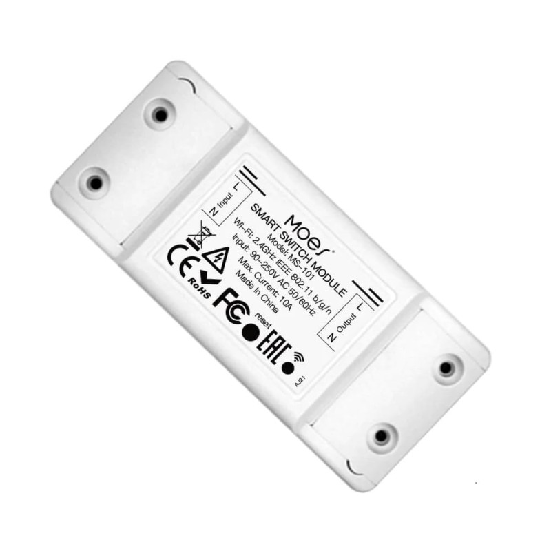 Inteligentny moduł włącznika Wi-Fi/RF 433, jednokanałowy z wyłącznikiem czasowym dla aplikacji Tuya