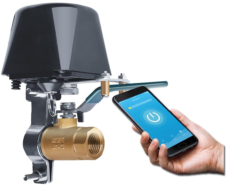 Inteligentne ramie do sterowania zaworem wody/gazu WiFi RTX dla aplikacji Tuya