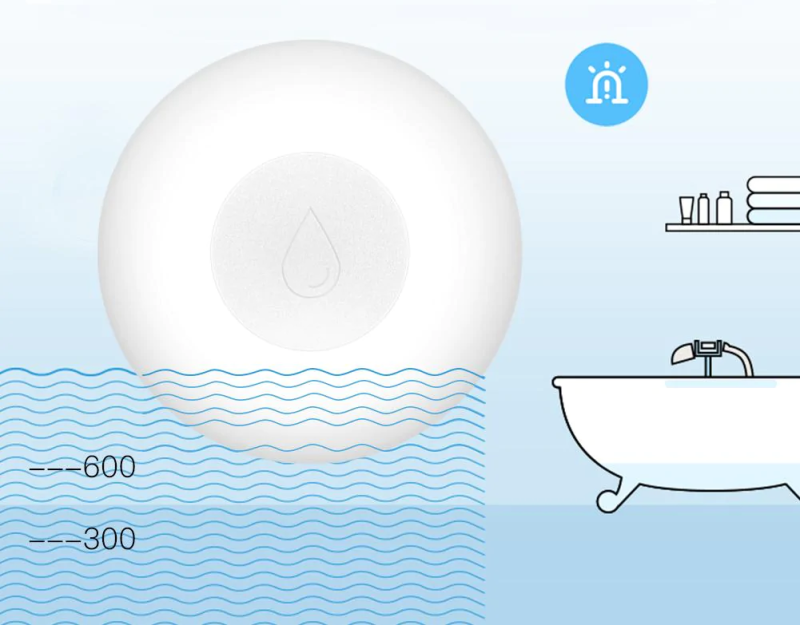 Inteligentny czujnik zalania ZigBee 2MQTT dla aplikacji Tuya