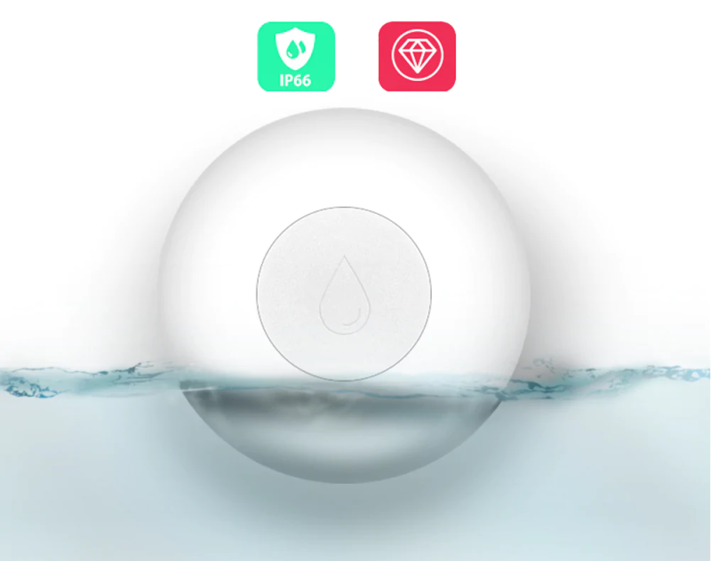 Inteligentny czujnik zalania ZigBee 2MQTT dla aplikacji Tuya
