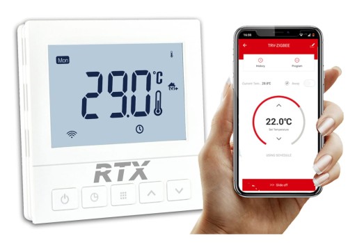 Inteligentny sterownik ogrzewania podłogowego WiFi RTX dla aplikacji Tuya
