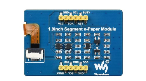 Wyświetlacz E-papier 1.9" 91 segmentów czarno biały dla Raspberry Pi