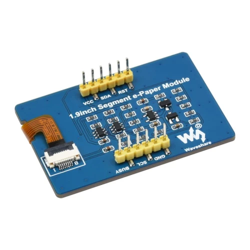 Wyświetlacz E-papier 1.9" 91 segmentów czarno biały dla Raspberry Pi
