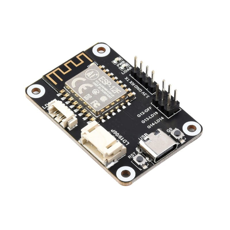 LiDAR LD14 radar laserowy triangulacyjny 360° 8m zasięgu, programowa kontrola start-stop