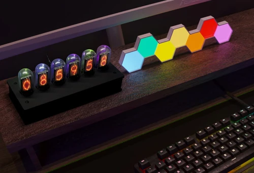 Programowalny zegar lampowy z podświetleniem RGP w stylu RETRO DIY- pseudo Nixie dla Raspberry Pi
