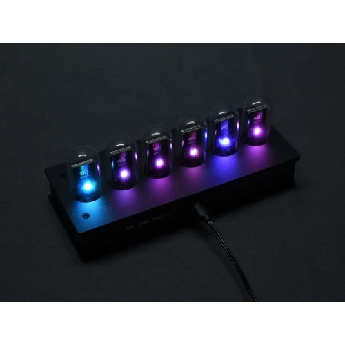 Programowalny zegar lampowy z podświetleniem RGP w stylu RETRO DIY- pseudo Nixie dla Raspberry Pi