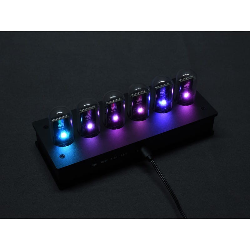 Programowalny zegar lampowy z podświetleniem RGP w stylu RETRO DIY- pseudo Nixie dla Raspberry Pi