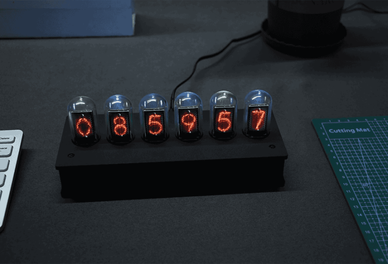 Programowalny zegar lampowy z podświetleniem RGP w stylu RETRO DIY- pseudo Nixie dla Raspberry Pi