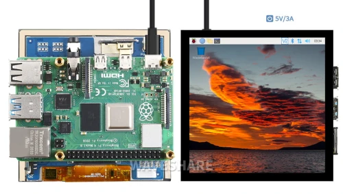 Wyświetlacz IPS LCD 720 × 720 HDMI z panelem dotykowym pojemnościowym