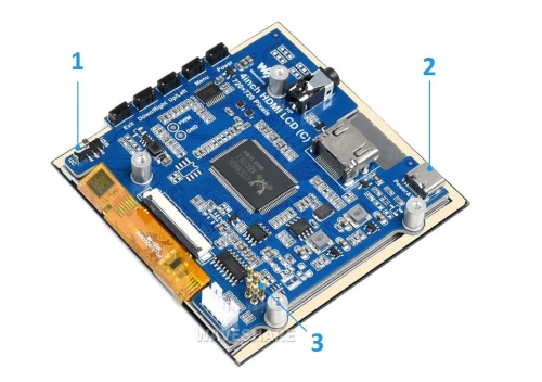 Wyświetlacz IPS LCD 720 × 720 HDMI z panelem dotykowym pojemnościowym