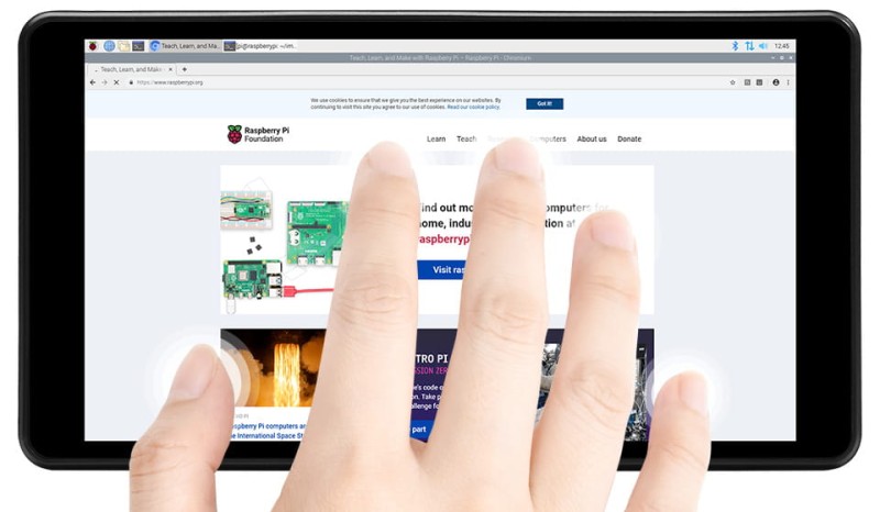 Wyświetlacz 5.5" AMOLED dotyk 1920x1080 HDMI z obudową