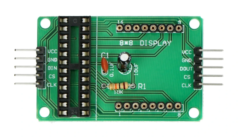 Moduł matrycy LED 8x8 z  MAX7219 DIY