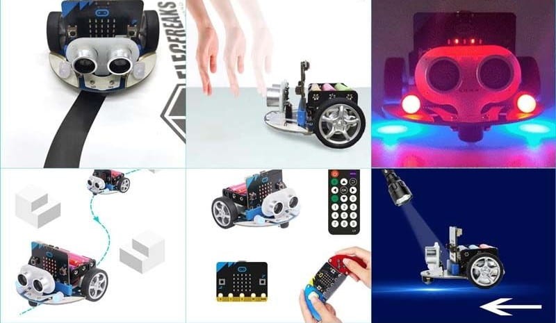 Smart Cutebot micro:bit zestaw do budowy inteligentnego samochodu od Elecfreaks