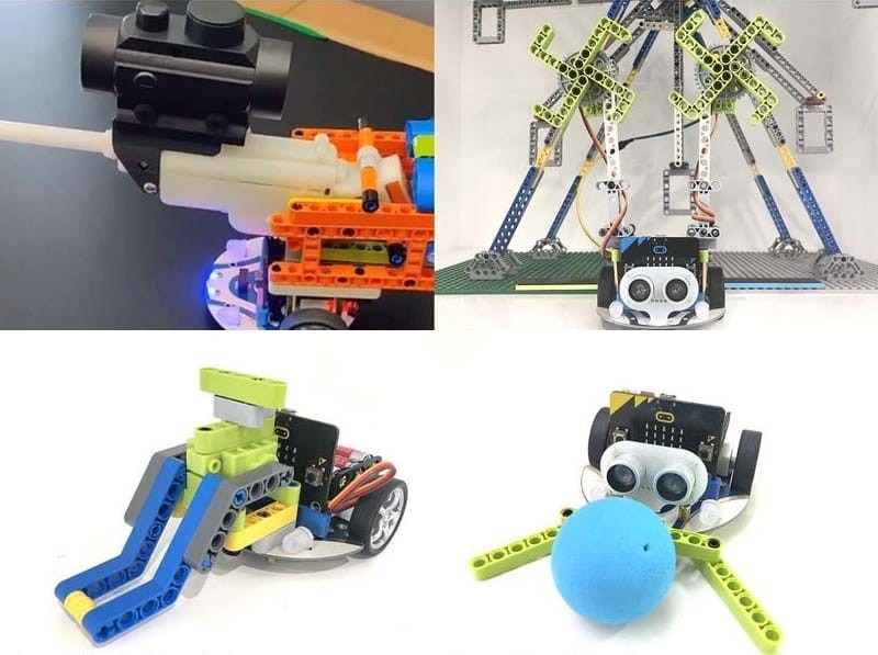 Smart Cutebot micro:bit zestaw do budowy inteligentnego samochodu od Elecfreaks