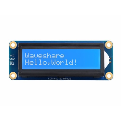 Moduł wyświetlacza LCD1602 biały tekst z niebieskim tłem I2C