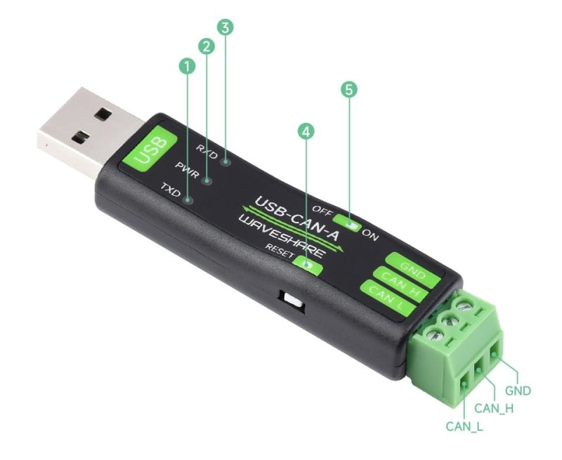USB To CAN Adapter Model  - Adapter USB do magistrali CAN