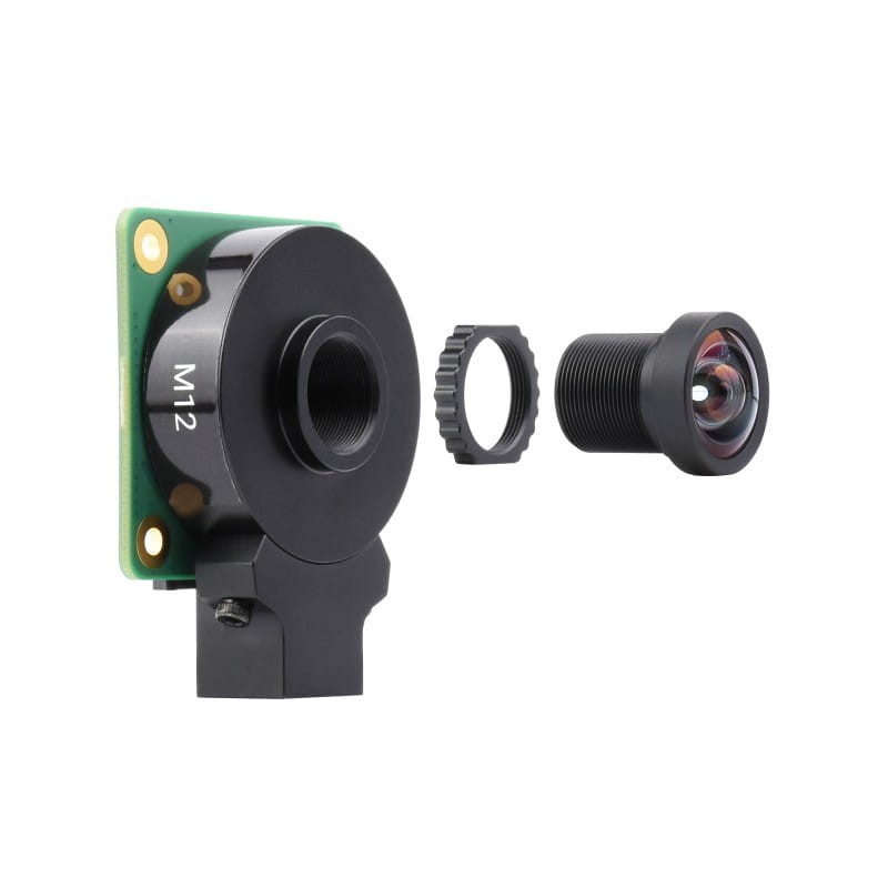 Obiektyw M12, 12MP, ogniskowa 2,7mm, kąt widzenia 113° dla moduły kamery Raspberry Pi M12