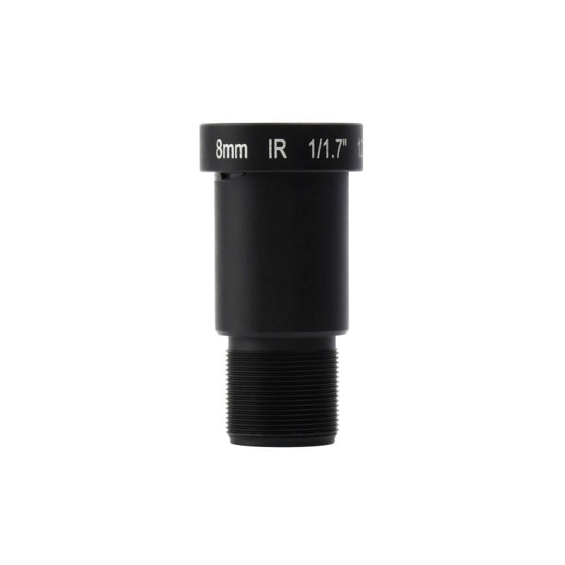 Obiektyw M12, 12MP, ogniskowa 8mm, kąt widzenia 69.5° dla moduły kamery Raspberry Pi M12