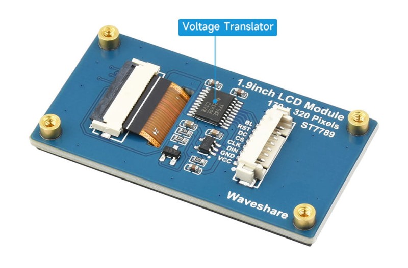 Wyświetlacz LCD 1.9" IPS 262K kolorów dla Raspberry Pi, Ardiuno, STM32