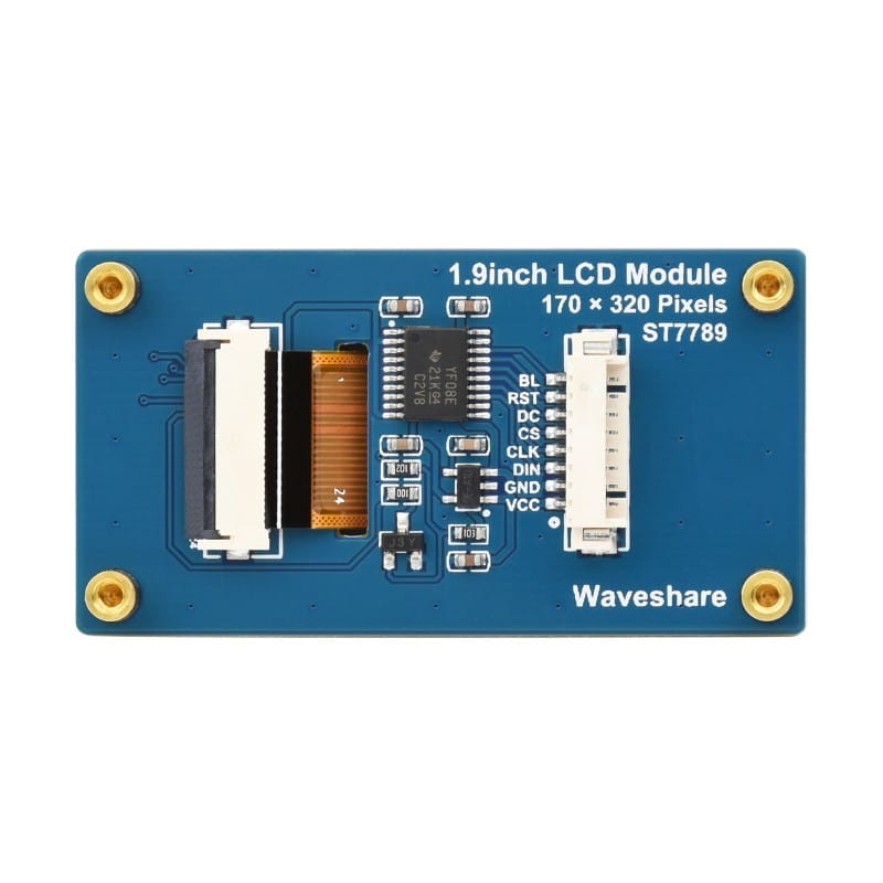 Wyświetlacz LCD 1.9" IPS 262K kolorów dla Raspberry Pi, Ardiuno, STM32