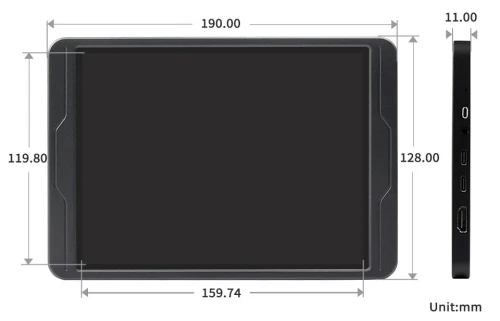 Wyświetlacz LCD 8" IPS 1536x2048 2K dla Raspberry Pi, Ardiuno, CM4