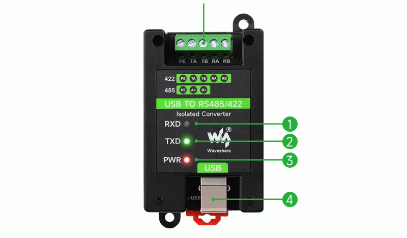 Przemysłowy konwerter USB-RS485/RS422
