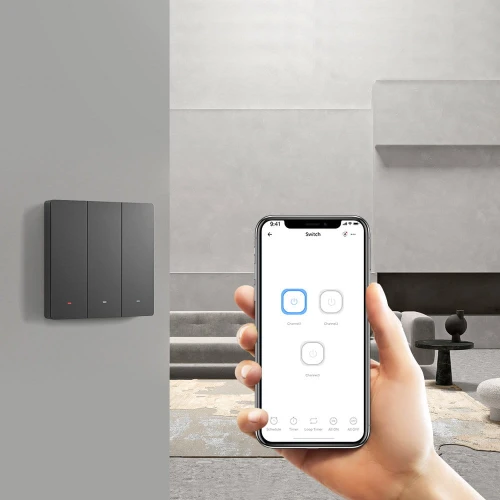 Inteligentny trójkanałowy modułowy przełącznik ścienny Sonoff M5-80 WiFi eWeLink