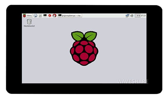 Pojemnościowy wyświetlacz LCD 7" 1024 x 600 panel ze szkła hartowanego