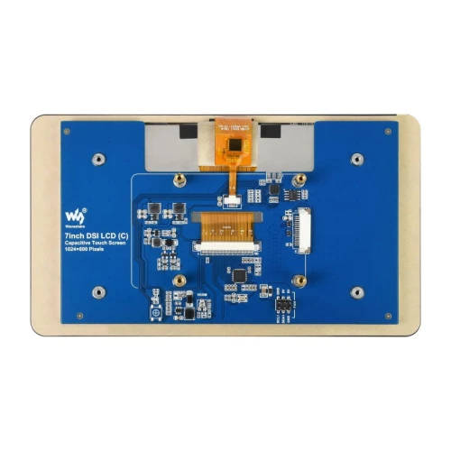 Pojemnościowy wyświetlacz LCD 7" 1024 x 600 panel ze szkła hartowanego