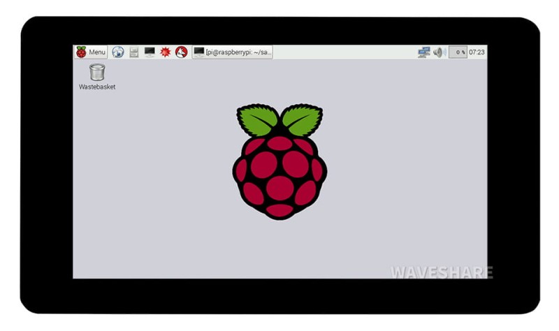 Pojemnościowy wyświetlacz LCD 7" 1024 x 600 panel ze szkła hartowanego