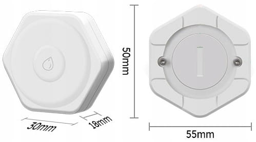 Inteligentny kompaktowy czujnik zalania ZigBee dla aplikacji Tuya
