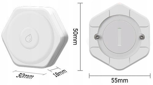 Inteligentny kompaktowy czujnik zalania ZigBee dla aplikacji Tuya