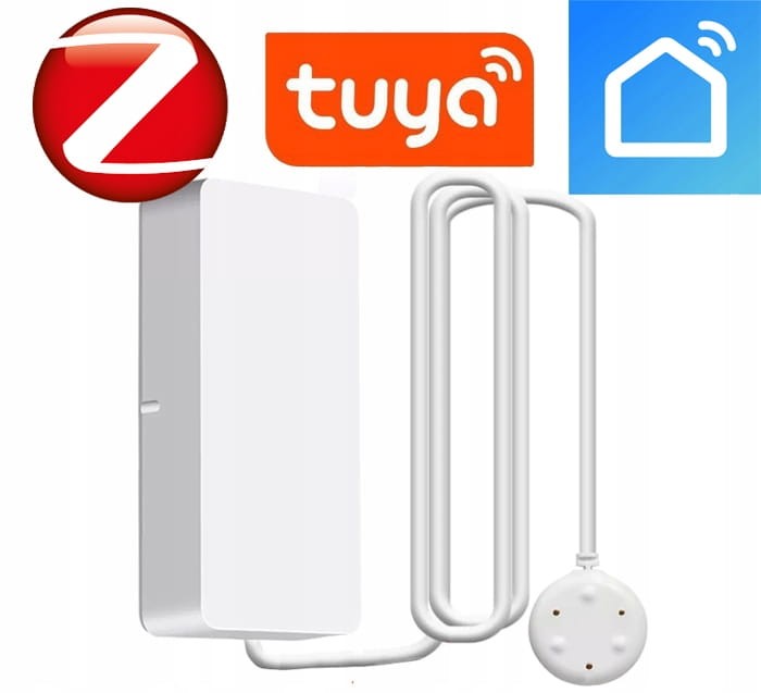 Inteligentny czujnik zalania z sondą ZigBee dla aplikacji Tuya