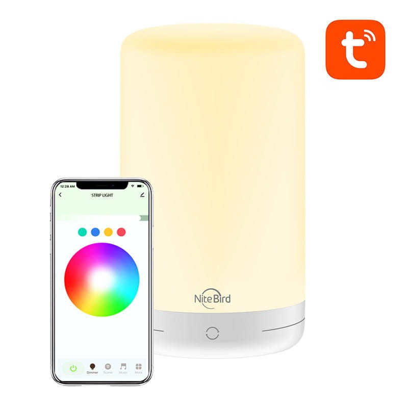 Inteligentna lampka nocna RGB+W NiteBird LB3 dla aplikacji Tuya
