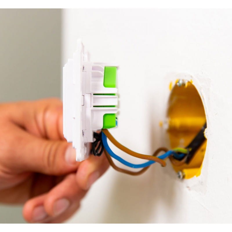 Przełącznik ścienny jednoprzyciskowy Shelly Wall Switch dla przekaźników Shelly - Biały