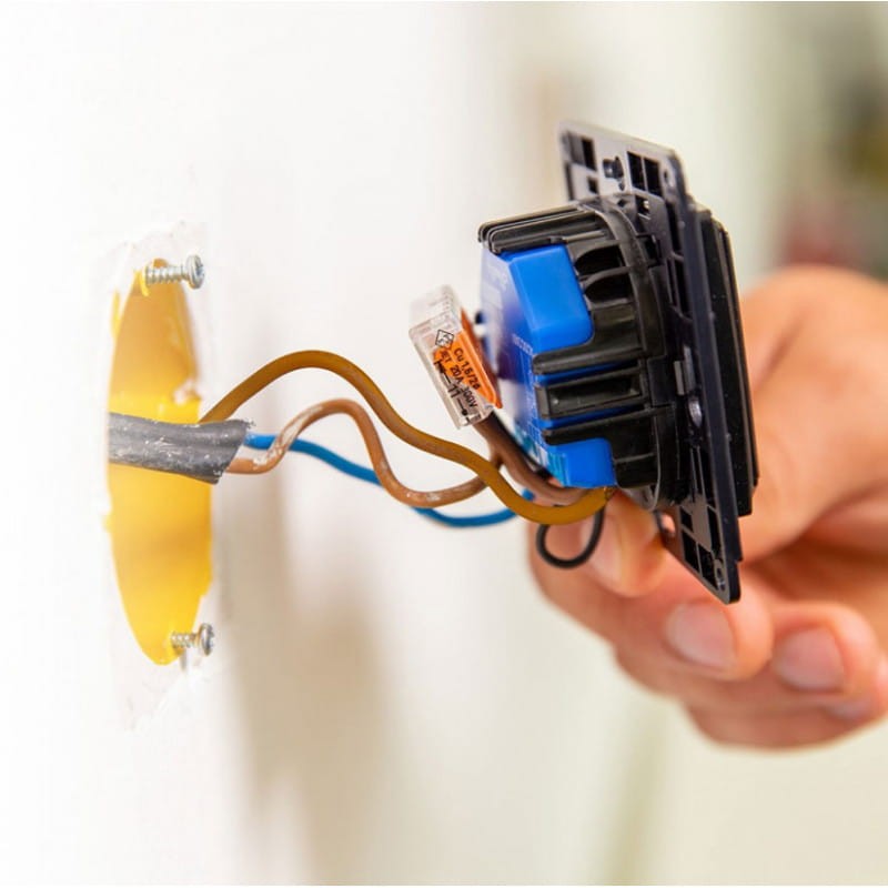 Przełącznik ścienny jednoprzyciskowy Shelly Wall Switch dla przekaźników Shelly - Czarny