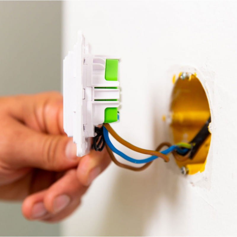 Przełącznik ścienny dwuprzyciskowy Shelly Wall Switch dla przekaźników Shelly - Biały