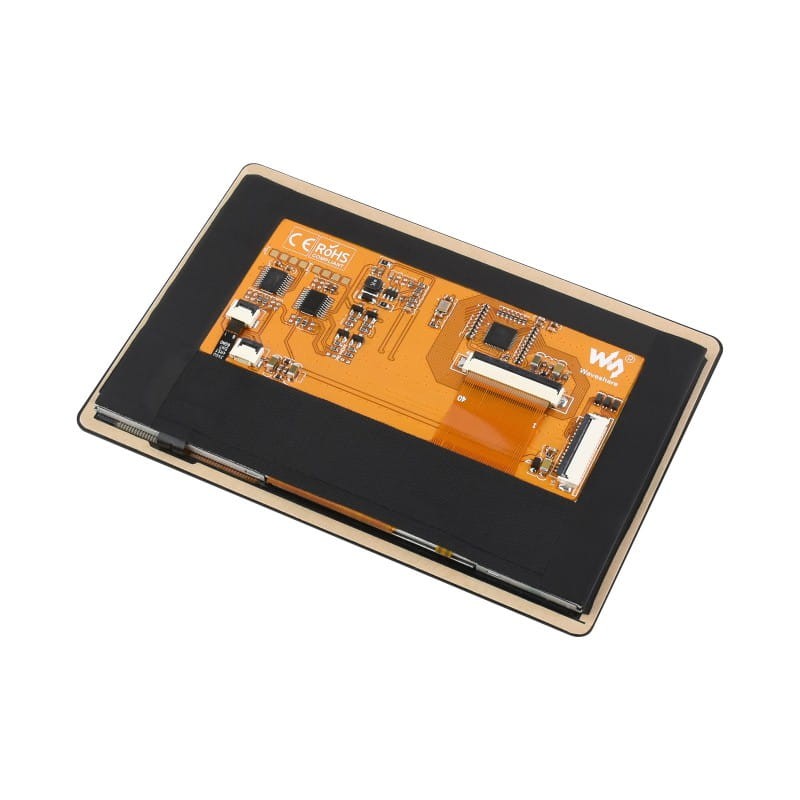 Capacitive 5-Inch IPS LCD Display with 800 x 480 Pixels and Tempered Glass for Raspberry Pi