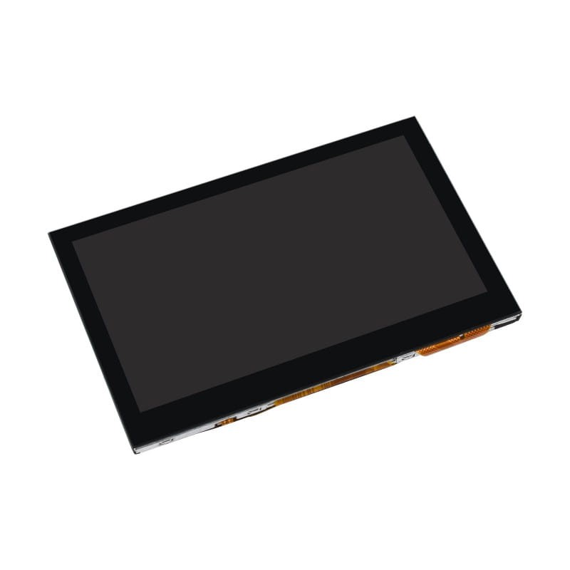 Capacitive 4,3-Inch IPS LCD Display with 800 x 480 Pixels and Tempered Glass for Raspberry Pi