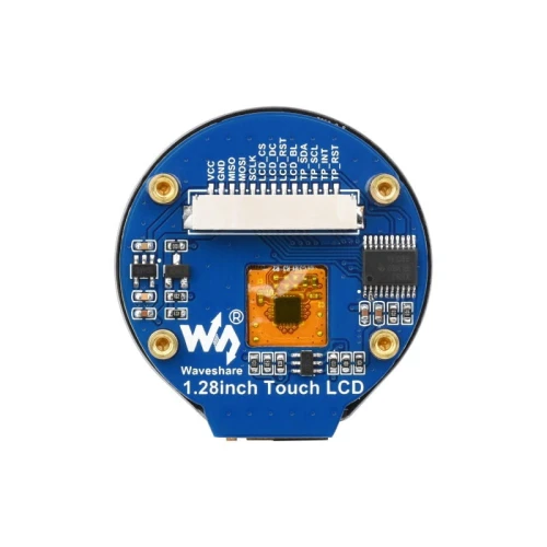 Pojemnościowy okrągły wyświetlacz LCD IPS 1,28" 240 x 240 panel ze szkła hartowanego dla Raspberry Pi, Ardiuno, STM32